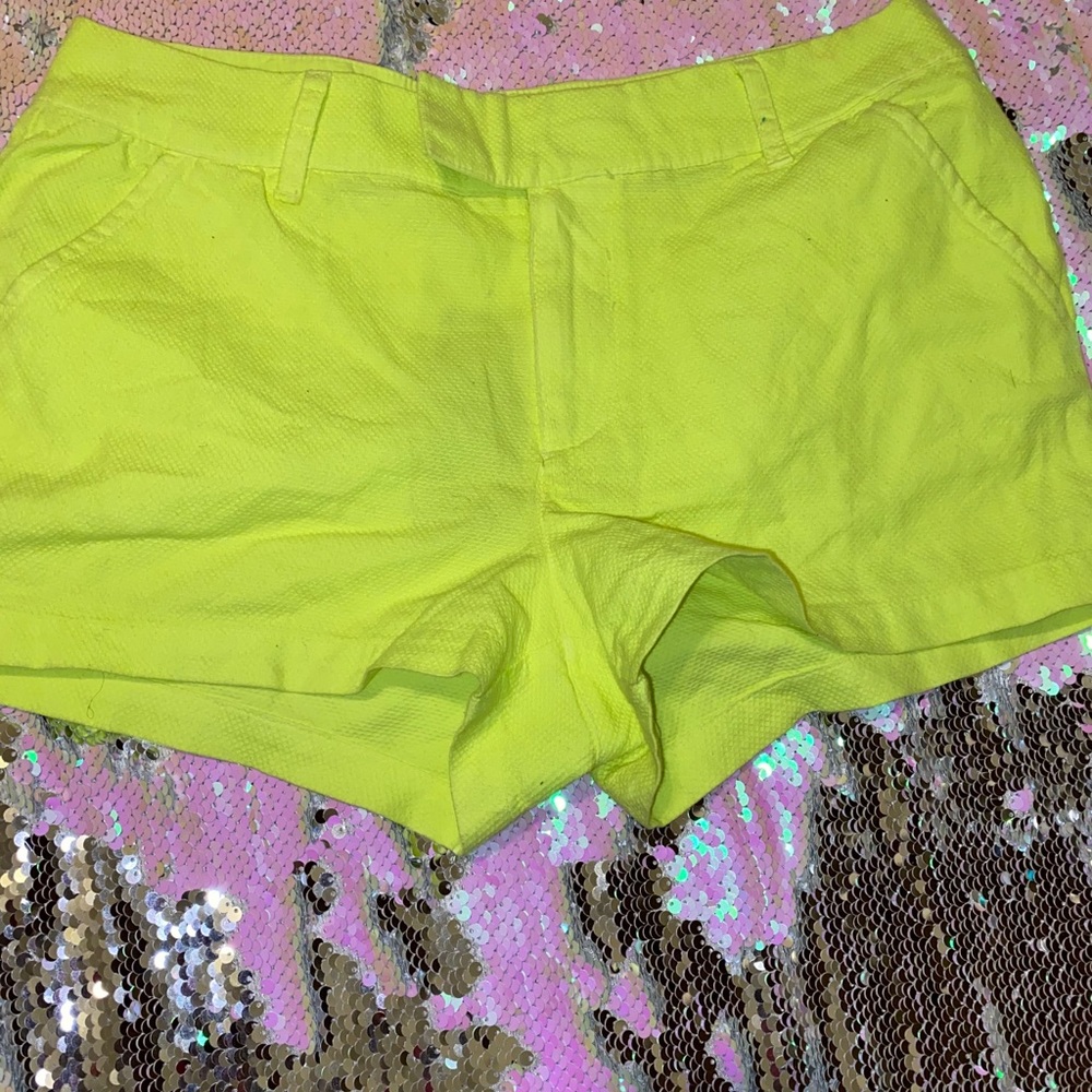 Neon Green Tommy Hilfiger shorts